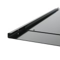 Chain Link DAC 48" Black Detex Superior Alarmed Exit Bar Kit with Adjustable Mounting Plate & Lock Box (Anodized Aluminum)