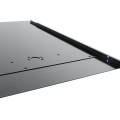 Chain Link DAC 48" Black Detex Superior Alarmed Exit Bar Kit with Adjustable Mounting Plate & Lock Box (Anodized Aluminum)