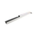 Chain Link DAC 48" Black Detex Superior Alarmed Exit Bar Kit with Adjustable Mounting Plate & Lock Box (Anodized Aluminum)