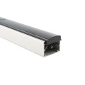 Chain Link DAC 48" Black Detex Superior Alarmed Exit Bar Kit with Adjustable Mounting Plate & Lock Box (Anodized Aluminum)