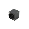 Chain Link DAC 48" Black Detex Superior Alarmed Exit Bar Kit with Adjustable Mounting Plate & Lock Box (Anodized Aluminum)