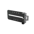Chain Link DAC 48" Black Detex Superior Alarmed Exit Bar Kit with Adjustable Mounting Plate & Lock Box (Anodized Aluminum)