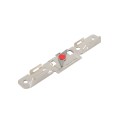 Chain Link DAC 48" Black Detex Superior Alarmed Exit Bar Kit with Adjustable Mounting Plate & Lock Box (Anodized Aluminum)