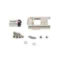 Chain Link DAC 48" Black Detex Superior Alarmed Exit Bar Kit with Adjustable Mounting Plate & Lock Box (Anodized Aluminum)