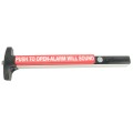 Chain Link Fence Gate DAC 36" Detex Superior Alarmed Exit Bar Kit with Mounting Plate and Lock Box (Anodized Aluminum)