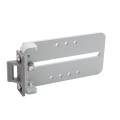 Chain Link Fence Gate DAC 36" Detex Superior Alarmed Exit Bar Kit with Adjustable Mounting Plate & Lock Box (Anodized Aluminum) (Exit Bar)