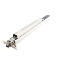 Chain Link Fence Gate DAC 36" Detex Superior Alarmed Exit Bar Kit with Adjustable Mounting Plate & Lock Box (Anodized Aluminum) (Exit Bar)