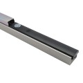 Chain Link Fence Gate DAC 48" Detex Superior Alarmed Exit Bar Kit with Adjustable Mounting Plate & Lock Box (Anodized Aluminum)