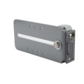Chain Link Fence Gate DAC 48" Detex Superior Alarmed Exit Bar Kit with Adjustable Mounting Plate & Lock Box (Anodized Aluminum)