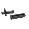 Chain Link DAC Lever Handle With Storeroom Function For Detex Bar (Black) (Panic Bars)