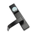 Chain Link DAC Lever Handle With Storeroom Function For Detex Bar (Black) (Panic Bars)