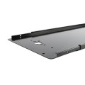 Chain Link Fence Gate DAC 36" Black Detex Superior Exit Bar Kit with Mounting Plate and Lock Box (Anodized Aluminum)