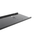 Chain Link Fence Gate DAC 36" Black Detex Superior Exit Bar Kit with Mounting Plate and Lock Box (Anodized Aluminum)