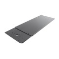 Chain Link Fence Gate DAC 36" Black Detex Superior Exit Bar Kit with Mounting Plate and Lock Box (Anodized Aluminum)