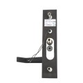 Chain Link Black DAC Electrified Control Trim for Detex Bar - Right Handed