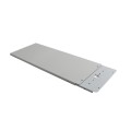 Chain Link DAC 12" Universal Adjustable Mounting Plate For Panic Exits (Silver)