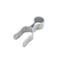 Chain Link 1 5/8" Industrial Drop Rod Guide to Secure Double Gates - Drop Bar (Galvanized Pressed Steel)
