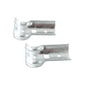 Chain Link 1 3/8" x 1 3/8" End Rail Clamp - Rail Band, T Clamp (Galvanized Steel)