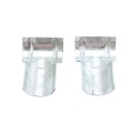 Chain Link 1 5/8" x 1 5/8" End Rail Clamp - Rail Band, T Clamp (Galvanized Steel)