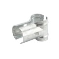 Chain Link 1 5/8" x 1 5/8" End Rail Clamp - Rail Band, T Clamp (Galvanized Steel)
