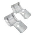 Chain Link 2 1/2" [2 3/8" OD] x 1 5/8" End Rail Clamp - Rail Band, T Clamp (Galvanized Steel)