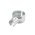 Chain Link 3 1/2" x 1 5/8" Black End Rail Clamp - Rail Band, T Clamp (Galvanized Steel) 