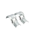 Chain Link 3 1/2" x 1 5/8" Black End Rail Clamp - Rail Band, T Clamp (Galvanized Steel) 