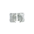 Chain Link 3 1/2" x 1 5/8" Black End Rail Clamp - Rail Band, T Clamp (Galvanized Steel) 