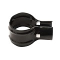 Chain Link 3" [2 7/8" OD] x 1 5/8" Black End Rail Clamp - Rail Band, T Clamp (Galvanized Steel)