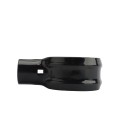 Chain Link 4" x 1 5/8" Black End Rail Clamp - Rail Band, T Clamp
