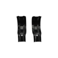 Chain Link 4" x 1 5/8" Black End Rail Clamp - Rail Band, T Clamp