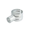 Chain Link 4" x 2" End Rail Clamp - Rail Band, T Clamp (Galvanized Steel)
