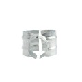 Chain Link 4" x 2" End Rail Clamp - Rail Band, T Clamp (Galvanized Steel)