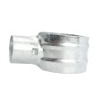 Chain Link 4" x 2" End Rail Clamp - Rail Band, T Clamp (Galvanized Steel)