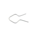 T Post Clips EZ Twist Preformed Steel Tie Wire 11 Gauge Fence Ties - 100 Pack (Galvanized Steel)