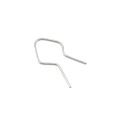 T Post Clips EZ Twist Preformed Steel Tie Wire 11 Gauge Fence Ties - 100 Pack (Galvanized Steel)