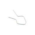 T Post Clips EZ Twist Preformed Steel Tie Wire 11 Gauge Fence Ties - 100 Pack (Galvanized Steel)