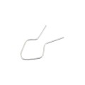 T Post Clips EZ Twist Preformed Steel Tie Wire 11 Gauge Fence Ties - 100 Pack (Galvanized Steel)