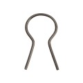EZ Twist 1 3/8 inch OD x 9 Gauge Preformed Steel Tie Wire - Fence Ties - 100 Pack Black Vinyl Coated