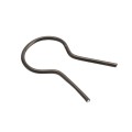 EZ Twist 1 3/8 inch OD x 9 Gauge Preformed Steel Tie Wire - Fence Ties - 100 Pack Black Vinyl Coated