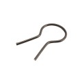 EZ Twist 1 3/8 inch OD x 9 Gauge Preformed Steel Tie Wire - Fence Ties - 100 Pack Black Vinyl Coated