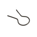 EZ Twist 1 3/8 inch OD x 9 Gauge Preformed Steel Tie Wire - Fence Ties - 100 Pack Black Vinyl Coated