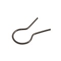 EZ Twist 1 3/8 inch OD x 9 Gauge Preformed Steel Tie Wire - Fence Ties - 100 Pack Black Vinyl Coated