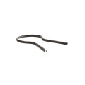 EZ Twist 1 3/8 inch OD x 9 Gauge Preformed Steel Tie Wire - Fence Ties - 100 Pack Black Vinyl Coated