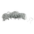 EZ Twist 1 3/8 inch OD x 9 Gauge Preformed Steel Tie Wire - Fence Ties - 100 Pack Galvanized Steel