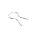 EZ Twist 1 3/8 inch OD x 9 Gauge Preformed Steel Tie Wire - Fence Ties - 100 Pack Galvanized Steel