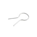 EZ Twist 1 3/8 inch OD x 9 Gauge Preformed Steel Tie Wire - Fence Ties - 100 Pack Galvanized Steel
