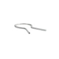 EZ Twist 1 3/8 inch OD x 9 Gauge Preformed Steel Tie Wire - Fence Ties - 100 Pack Galvanized Steel