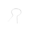DF_SUPPLY EZ Twist 1-3/8" Preformed 11 Gauge Galvanized Steel Fence Ties - 100 Pack