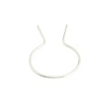 EZ Twist 2 1/2" [2 3/8" OD] 9 Gauge Preformed Steel Fence Ties [100 Pack] - (Galvanized)